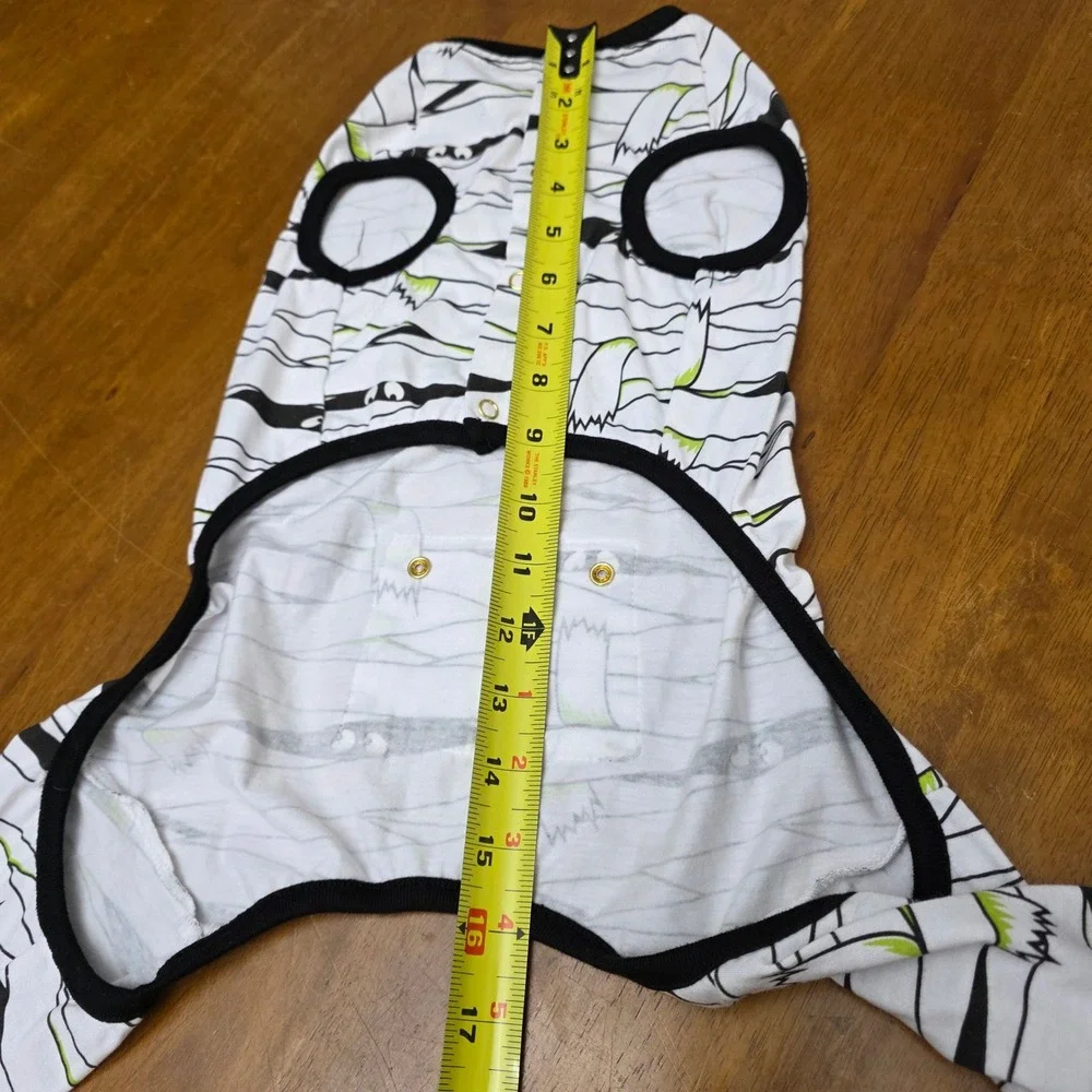 Thrills & Chills Dog Pajamas Mummy Costume Halloween Pet‎ Apparel Medium